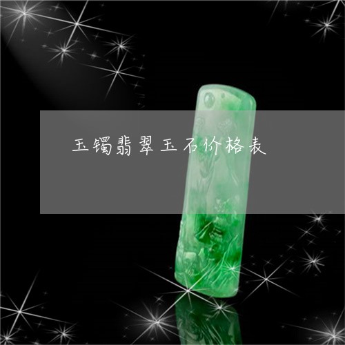 玉镯翡翠玉石价格表/2023041341492