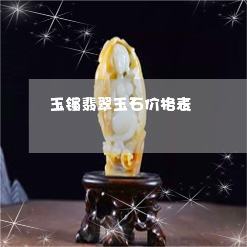 玉镯翡翠玉石价格表/2023041353915