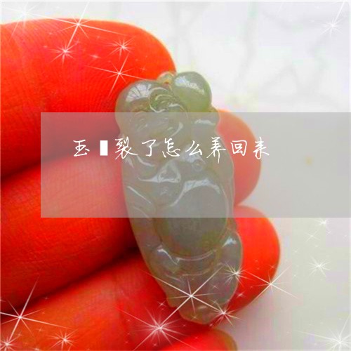 玉镯裂了怎么养回来/2023041304839