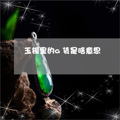 玉镯里的a货是啥意思/2023021689604 玉镯里的a货是啥意思/2023021689604