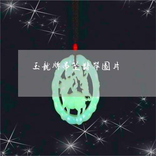 玉龙牌吊坠翡翠图片/2023041328489