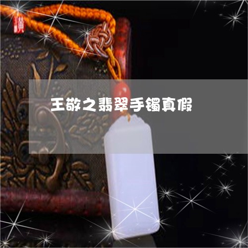王敬之翡翠手镯真假/2023041316369
