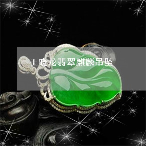 王晓龙翡翠麒麟吊坠/2023041318250