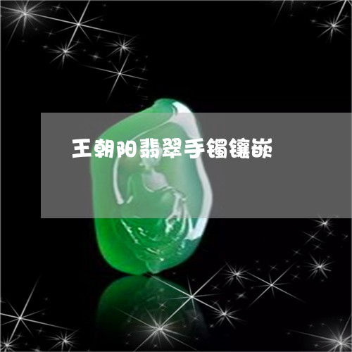 王朝阳翡翠手镯镶嵌/2023041318584