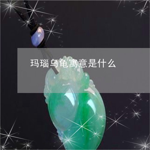 玛瑙乌龟寓意是什么/2023041341794