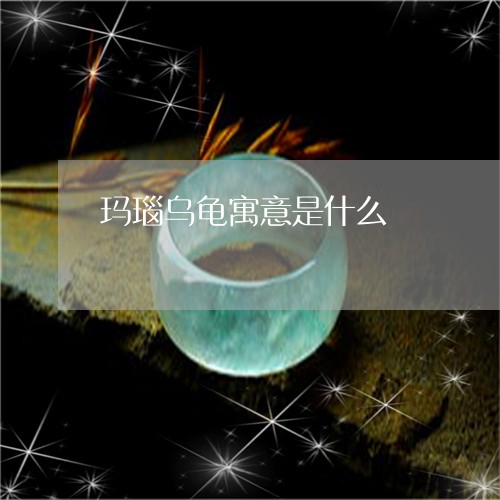 玛瑙乌龟寓意是什么/2023041393825