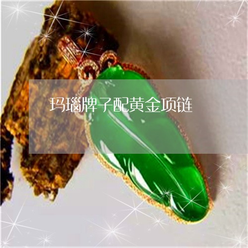 玛瑙牌子配黄金项链/2023041339706