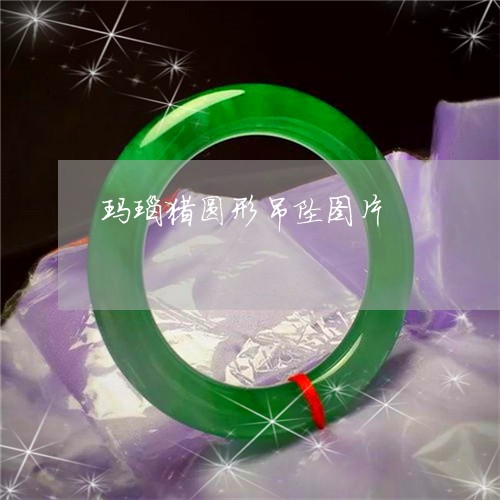 玛瑙猪圆形吊坠图片/2023041339380