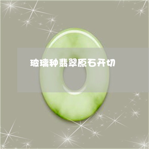 玻璃种翡翠原石开切/2023041405950