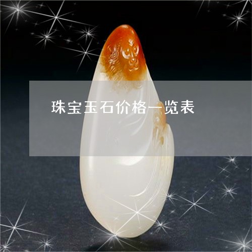 珠宝玉石价格一览表/2023041329240