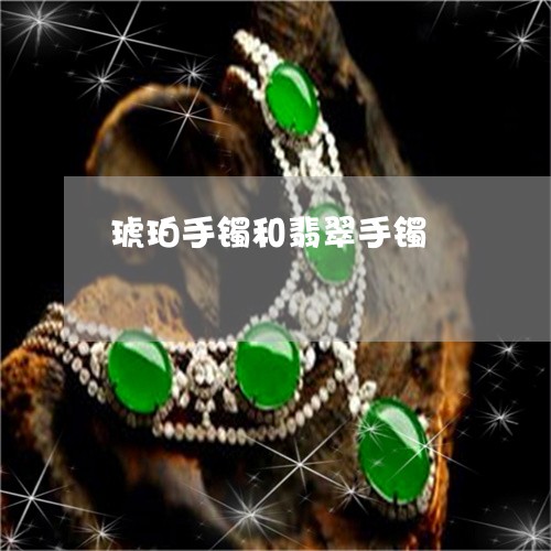 琥珀手镯和翡翠手镯/2023041447949 琥珀手镯和翡翠手镯/2023041447949