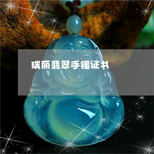 瑞丽翡翠手镯证书/2023031504727