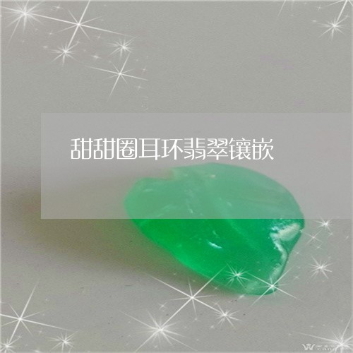 甜甜圈耳环翡翠镶嵌/2023041392606 甜甜圈耳环翡翠镶嵌/2023041392606