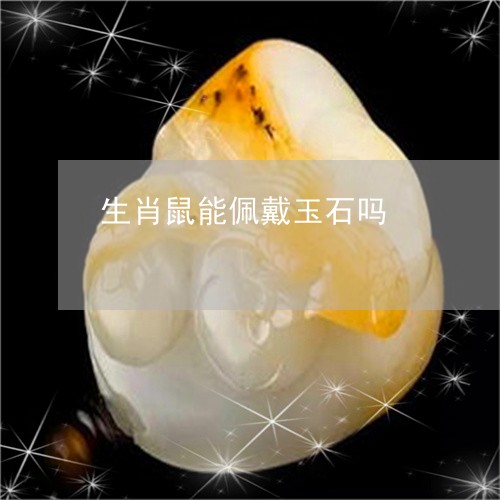 生肖鼠能佩戴玉石吗/2023041381594