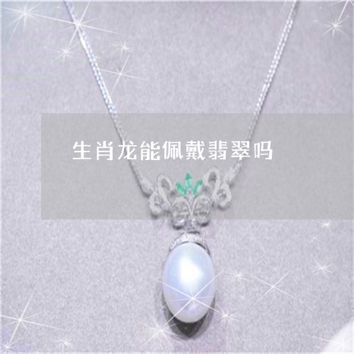 生肖龙能佩戴翡翠吗/2023041382727
