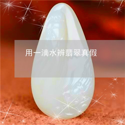 用一滴水辨翡翠真假/2023041340282