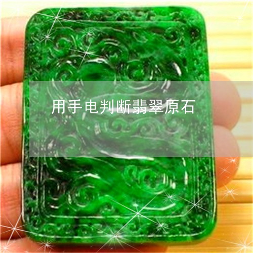 用手电判断翡翠原石/2023041307147