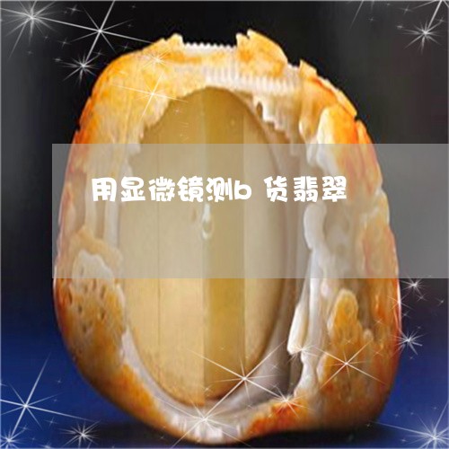 用显微镜测b货翡翠/2023041330479