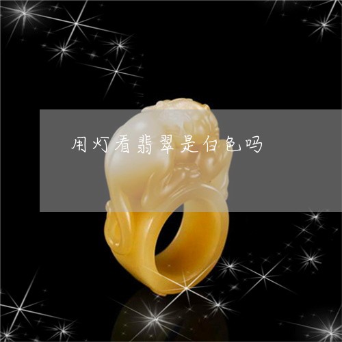 用灯看翡翠是白色吗/2023041305838