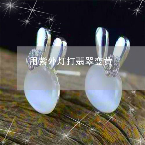 用紫外灯打翡翠变黄/2023041326250