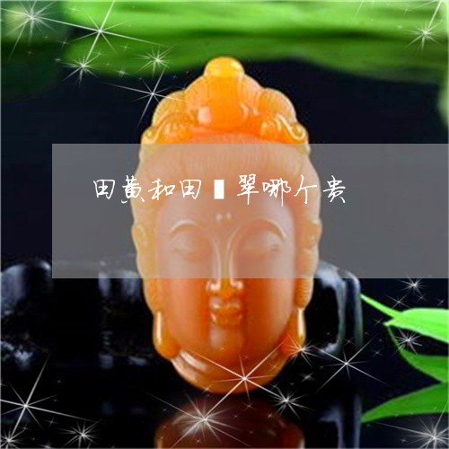 田黄和田翡翠哪个贵/2023041365727