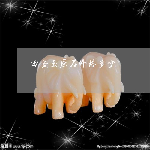 田黄玉原石价格多少/2023041369584