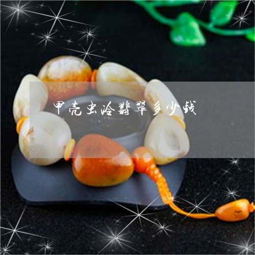甲壳虫冷翡翠多少钱/2023041319260