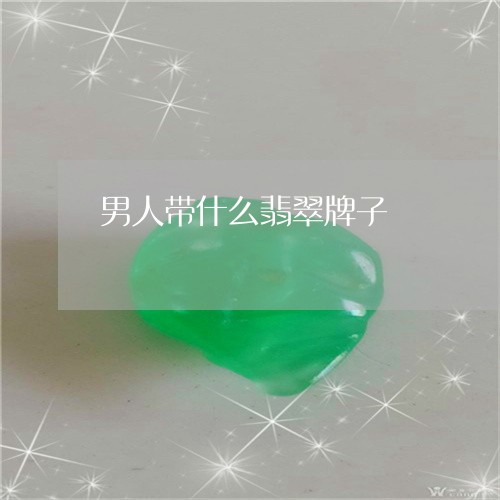 男人带什么翡翠牌子/2023041329583