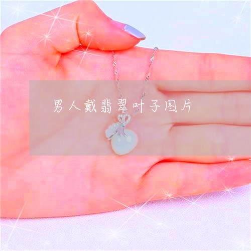 男人戴翡翠叶子图片/2023041354725
