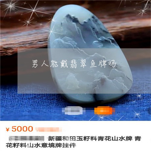 男人能戴翡翠鱼牌吗/2023041340281