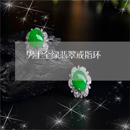 男士全绿翡翠戒指环/2023041362725