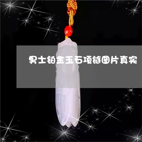 男士铂金玉石项链图片真实/2023071157261