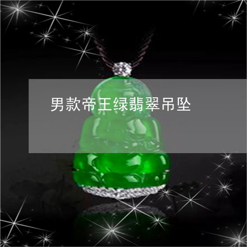 男款帝王绿翡翠吊坠/2023041378581 男款帝王绿翡翠吊坠/2023041378581