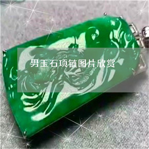 男玉石项链图片欣赏/2023041315258