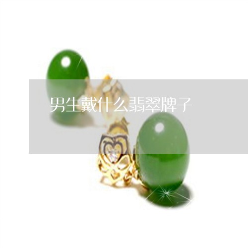 男生戴什么翡翠牌子/2023041360402