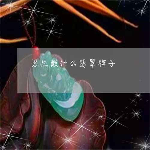 男生戴什么翡翠牌子/2023041363717