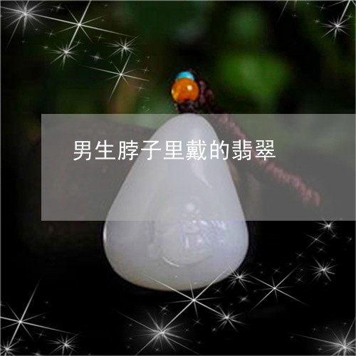男生脖子里戴的翡翠/2023041331602