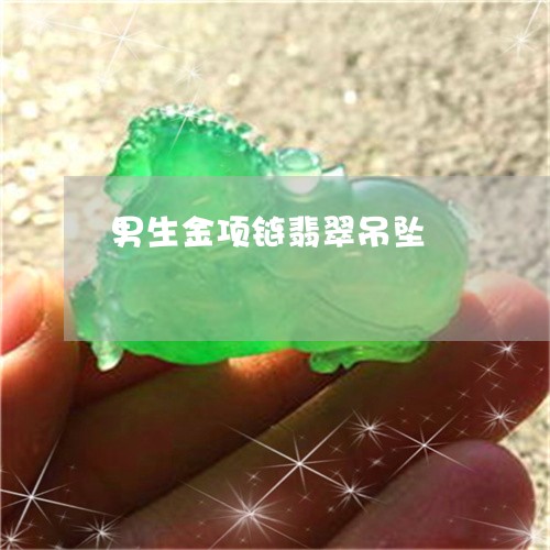 男生金项链翡翠吊坠/2023041319283
