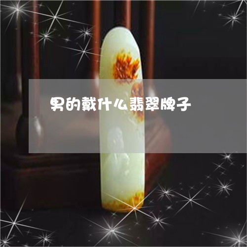 男的戴什么翡翠牌子/2023041326058