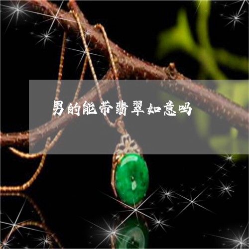 男的能带翡翠如意吗/2023041384129