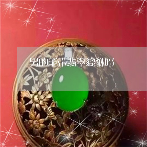 男的能带翡翠貔貅吗/2023041307050