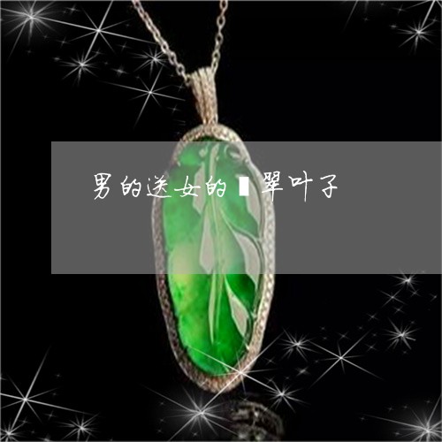 男的送女的翡翠叶子/2023041319482