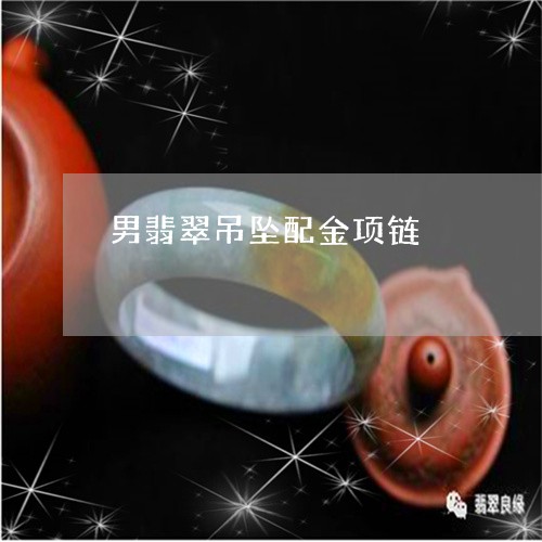男翡翠吊坠配金项链/2023041318263 男翡翠吊坠配金项链/2023041318263