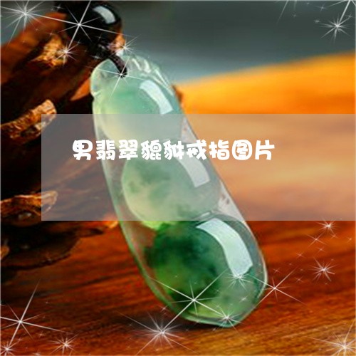 男翡翠貔貅戒指图片/2023041351524