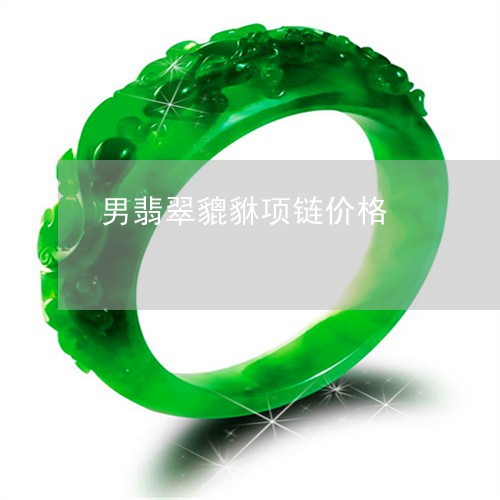 男翡翠貔貅项链价格/2023041385960