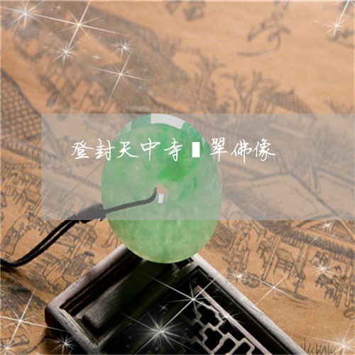 登封天中寺翡翠佛像/2023041327261