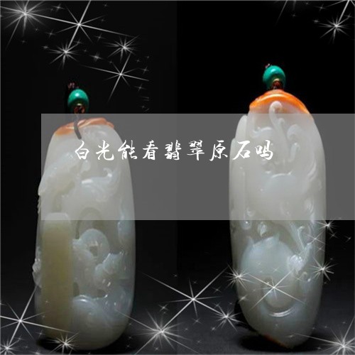 白光能看翡翠原石吗/2023041330362