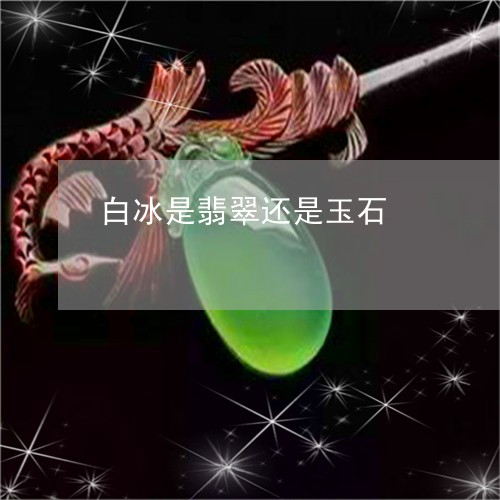 白冰是翡翠还是玉石/2023041354937