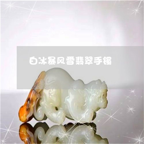白冰暴风雪翡翠手镯/2023041352825