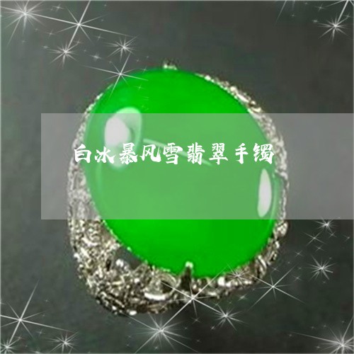 白冰暴风雪翡翠手镯/2023041375926